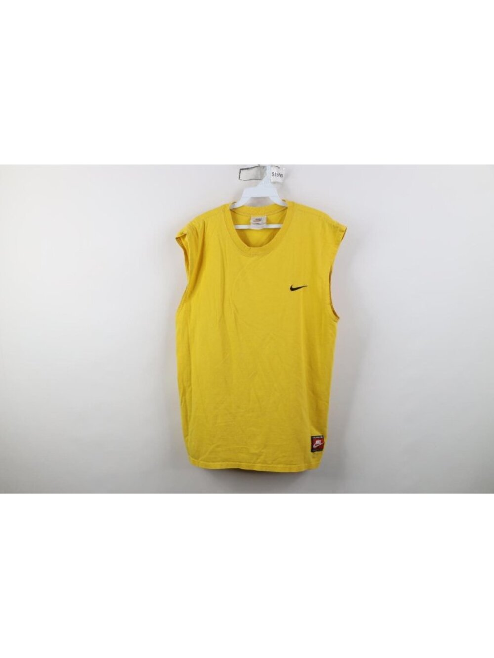 Vintage 90s Nike Mens Medium Travis Scott Mini Swoosh Sleeveless Muscle T-Shirt